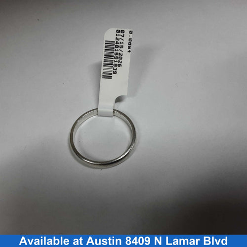 Women's Ring - Solitaire - Silver 2.2 grams Size 9