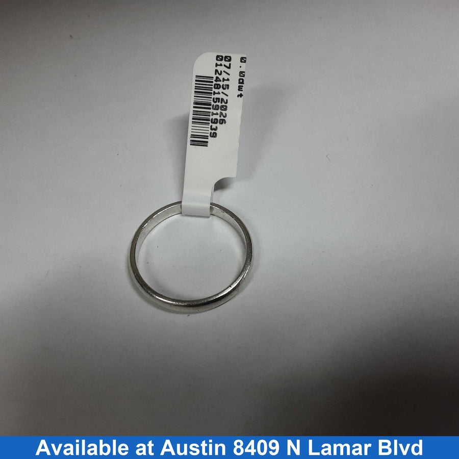 Women's Ring - Solitaire - Silver 2.2 grams Size 9