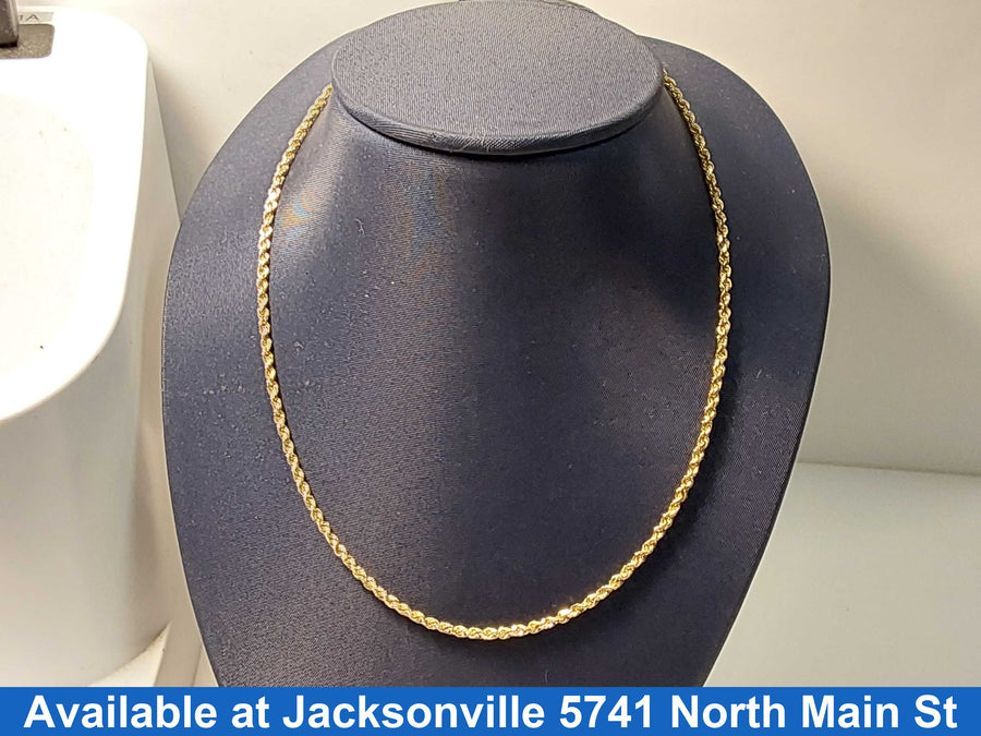 Rope Chain - Yellow Gold 10k (.417) 5.4 grams 23 inch