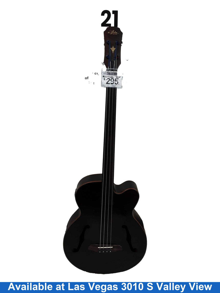 Aria Feb-f2/fl Stbk Black Bass Guitar
