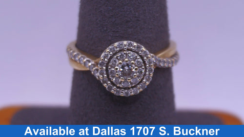 Women's Ring - Yellow Gold 10k (.417) 3.4 grams Size 9