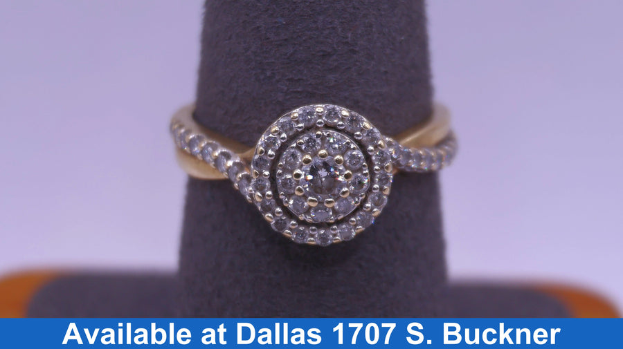 Women's Ring - Yellow Gold 10k (.417) 3.4 grams Size 9