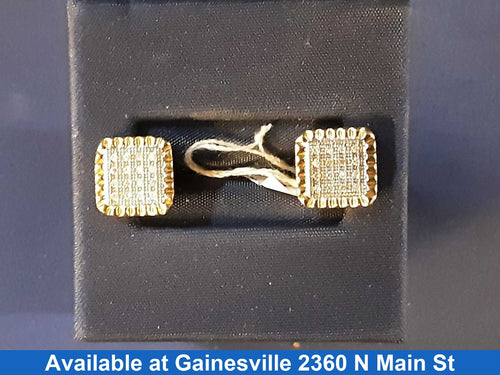 Double Stud Earring - Yellow Gold 10k (.417) 2 grams