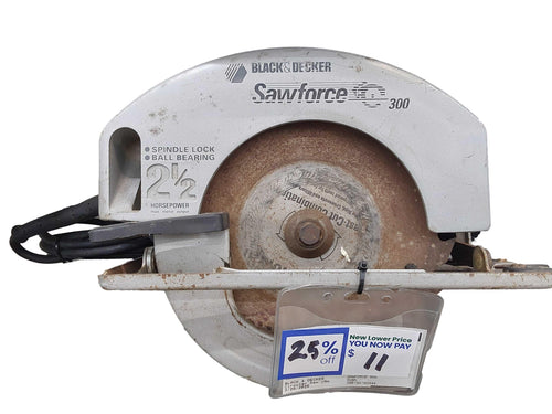 Black & Decker Sawforce 300 Black Corded Circular Saw