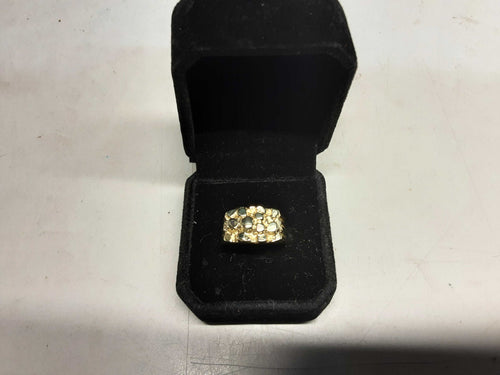 Men's Ring - Yellow Gold 10k (.417) 5.1 grams Size 10.5