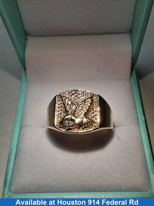 Men's Ring - Yellow Gold 10k (.417) 4.9 grams Size 9.5