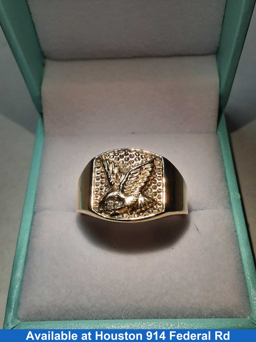 Men's Ring - Yellow Gold 10k (.417) 4.9 grams Size 9.5