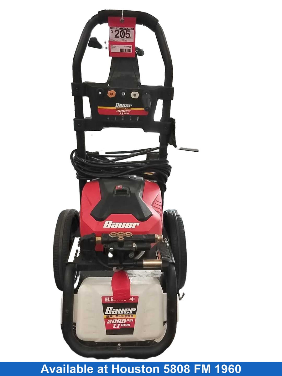 Bauer 23142e-b Red Corded Pressure Washer
