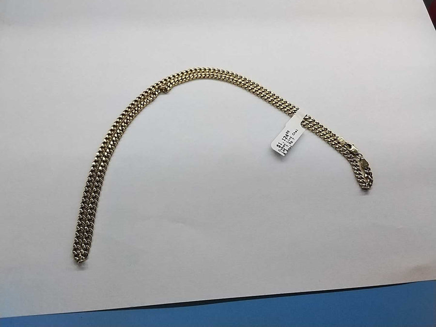 Cuban Link Chain - Yellow Gold 14k (.585) 7.9 grams 21 inch