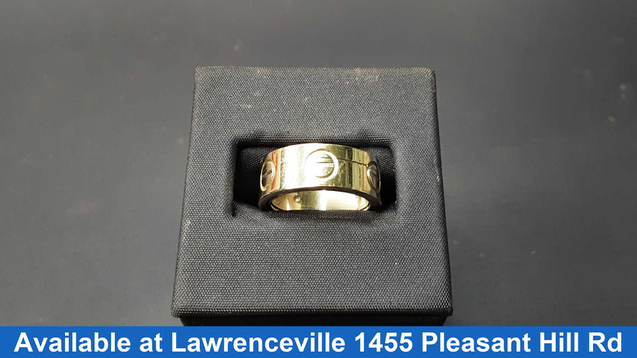 Ring - Wedding Band - White Gold 18k (.750) 12 grams Size 4