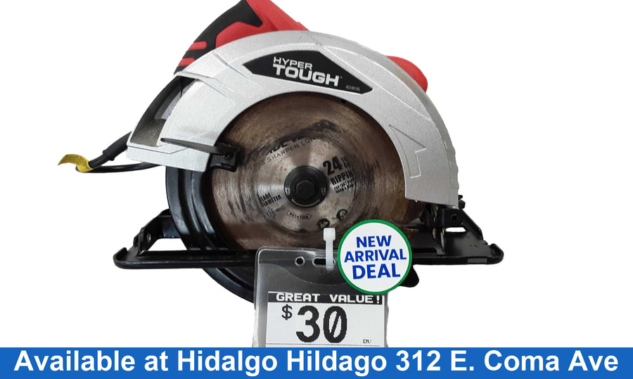 Hyper Tough Aq10019g Red Corded Circular Saw