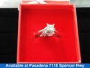 Women's Ring - Solitaire - White Gold 14k (.585) 3.8 grams Size 20