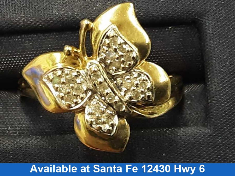 Women's Ring - Yellow Gold 10k (.417) 3.1 grams Size 7.5