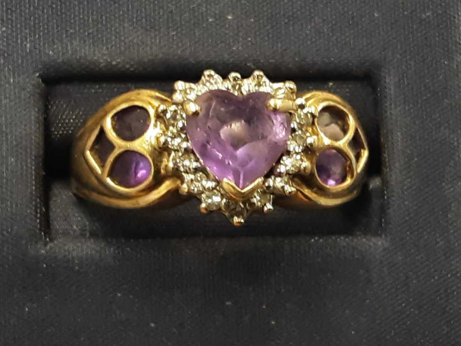 Women's Ring - Yellow Gold 14k (.585) 5.4 grams Size 20