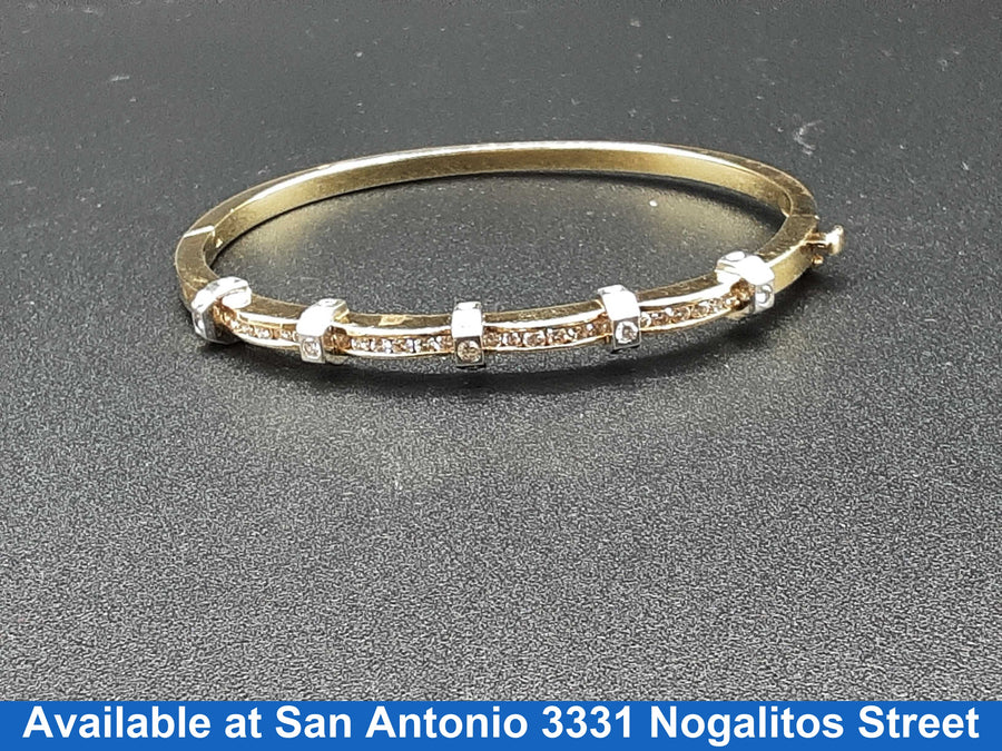 Bangle Bracelet - Yellow Gold 14k (.585) 18.3 grams 6 inch