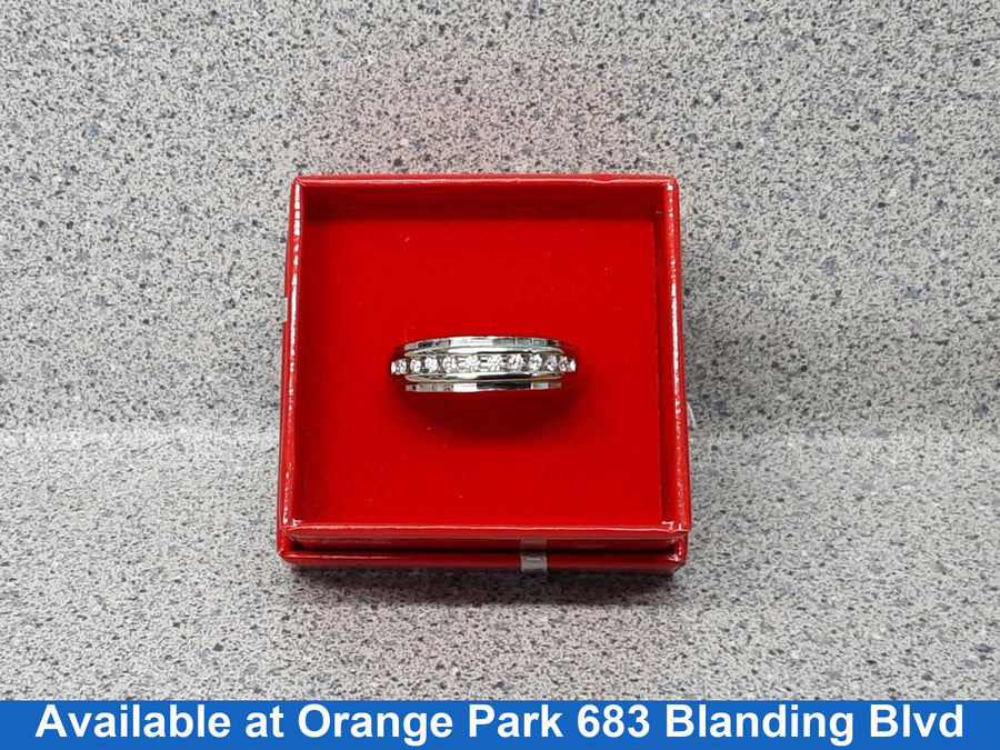 Ring - Wedding Band - White Gold 10k (.417) 4.3 grams Size 12