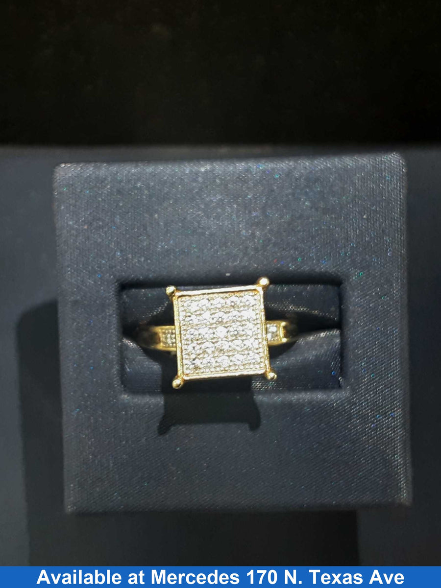 Women's Ring - Yellow Gold 10k (.417) 3 grams Size 20