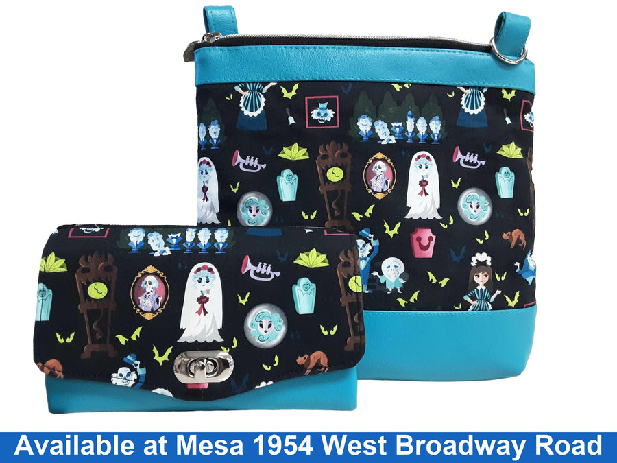 Cottonlyyours Hauntedhouse Black Purse / Handbag
