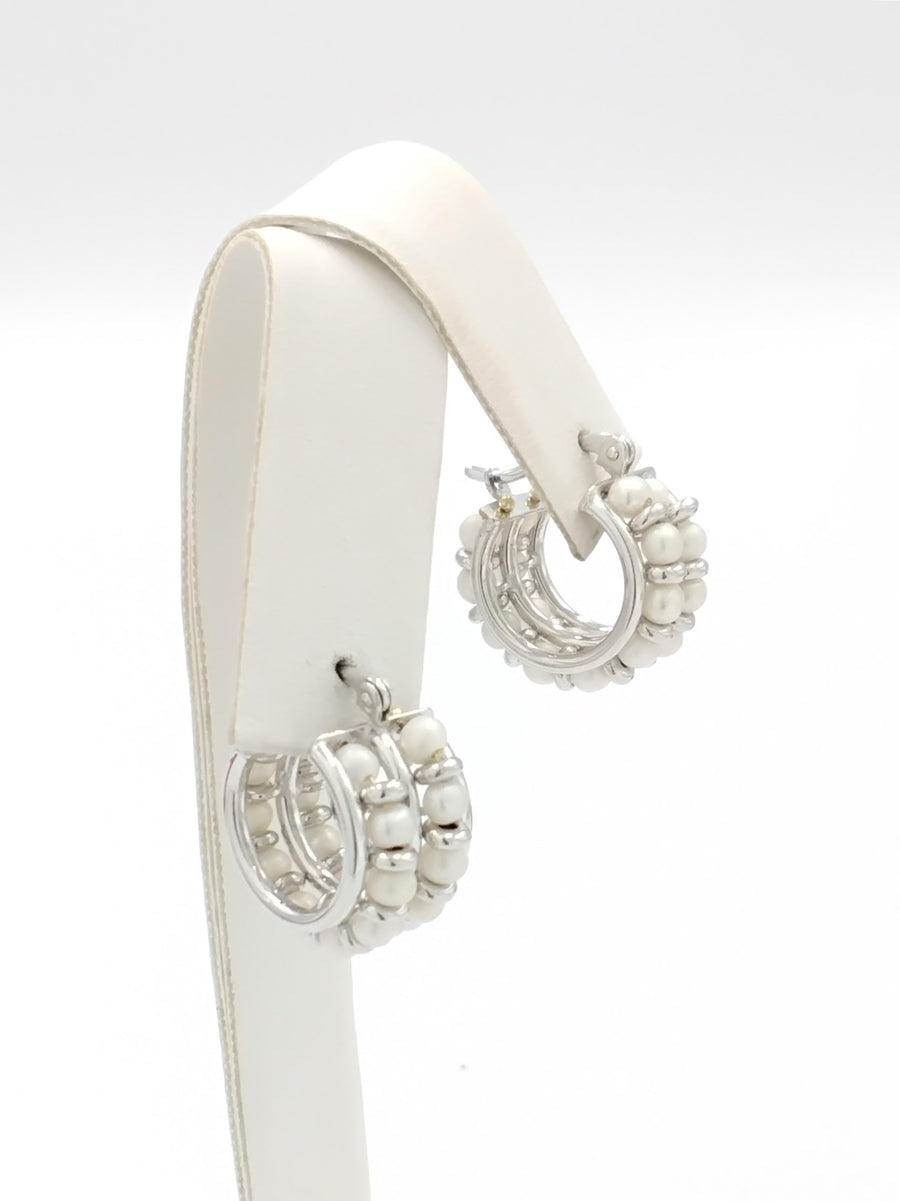 Pearl Earrings - White Gold 14k (.585) 5.8 grams
