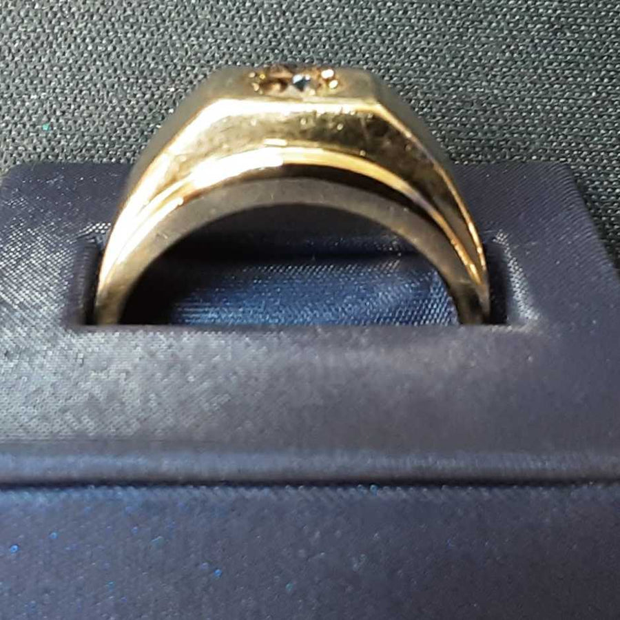 Men's Ring - Yellow Gold 14k (.585) 11.8 grams Size 11