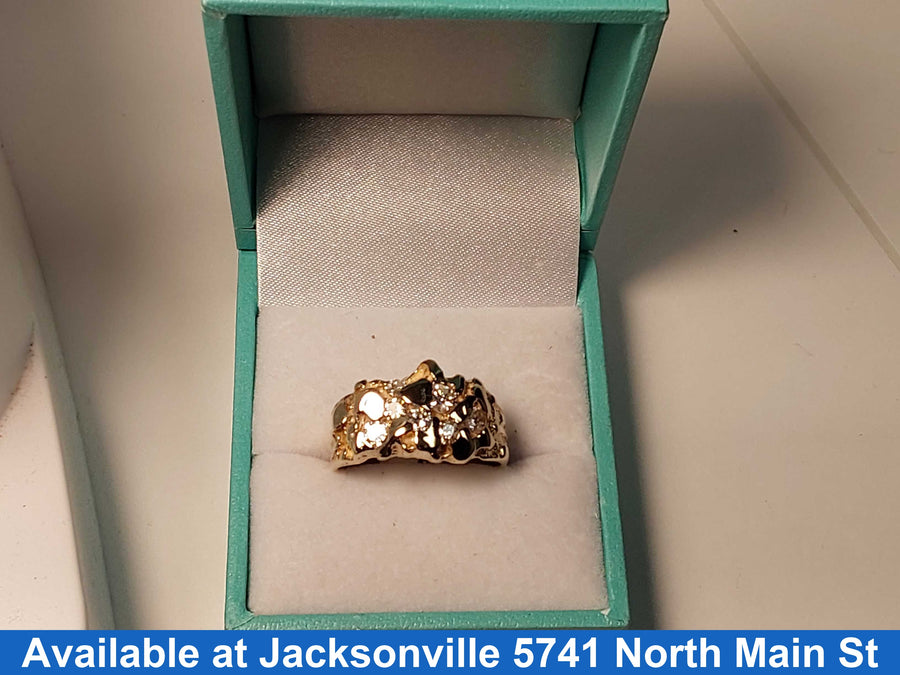 Men's Ring - Yellow Gold 14k (.585) 6.1 grams Size 10
