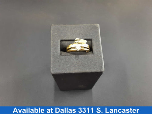 Ring - Engagement Set - Yellow Gold 14k (.585) 3.5 grams Size 7
