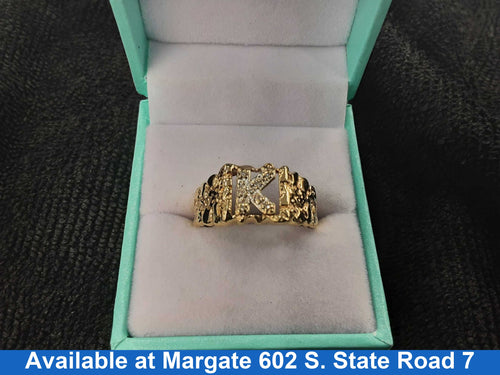 Men's Ring - Yellow Gold 10k (.417) 4.9 grams Size 10