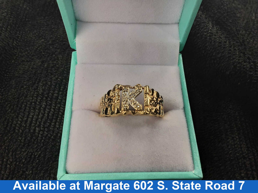 Men's Ring - Yellow Gold 10k (.417) 4.9 grams Size 10
