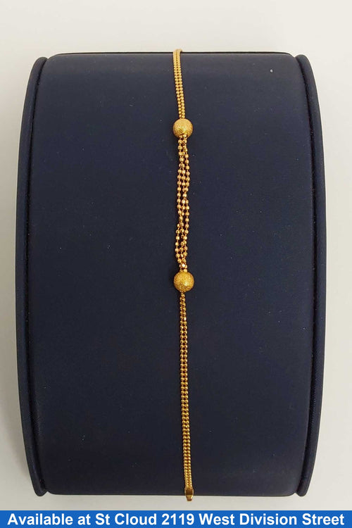 Bead Bracelet - Yellow Gold 18k (.750) 3.35 grams 8 inch