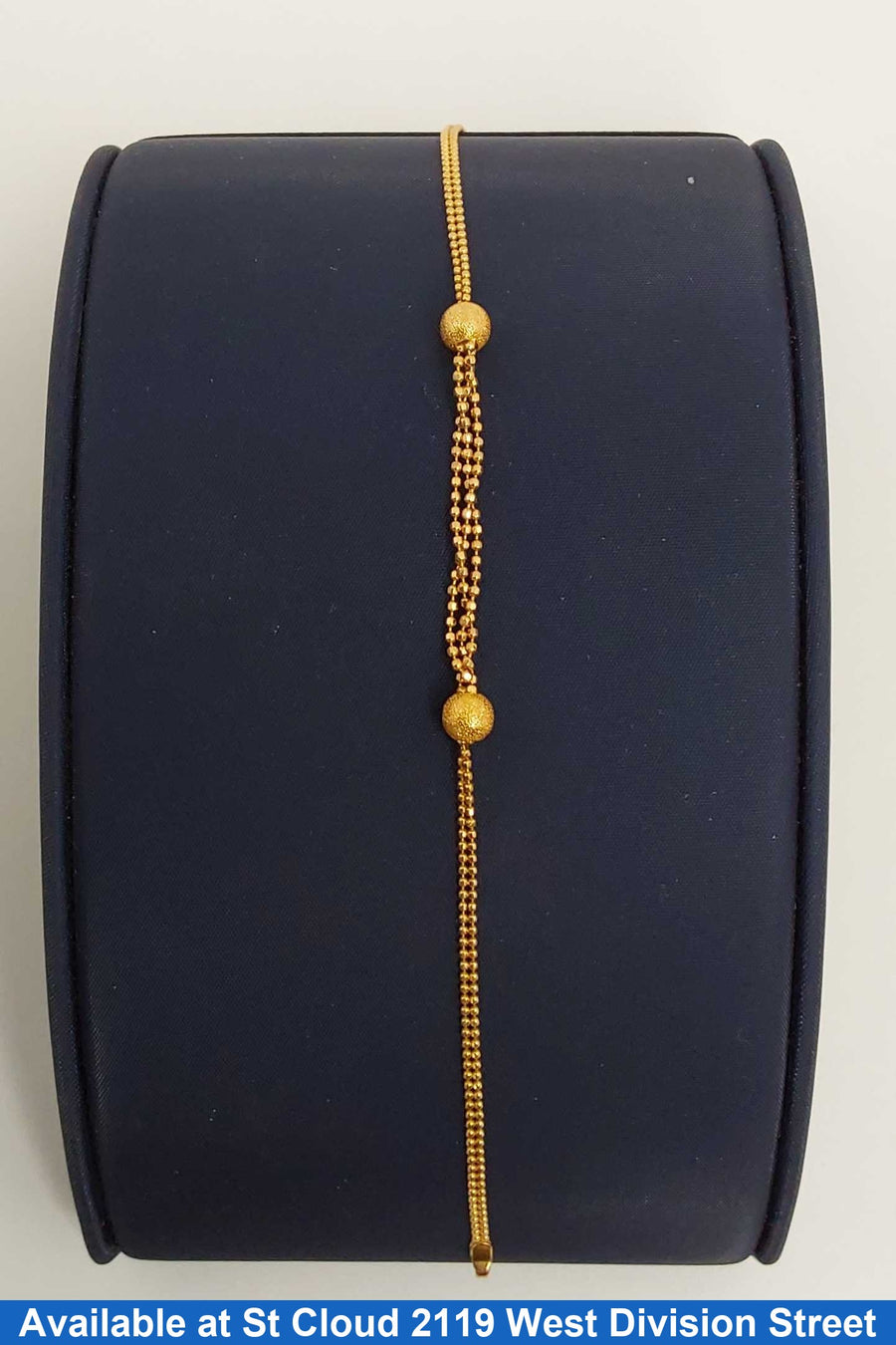Bead Bracelet - Yellow Gold 18k (.750) 3.35 grams 8 inch