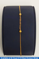 Bead Bracelet - Yellow Gold 18k (.750) 3.35 grams 8 inch