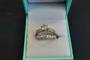 Ring - Engagement Set - White Gold 10k (.417) 3.2 grams Size 7