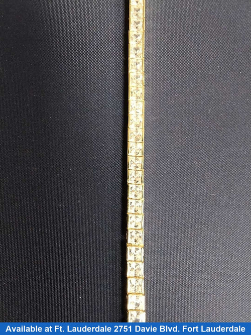 Tennis Bracelet - Yellow Gold 14k (.585) 10.5 grams 7 inch