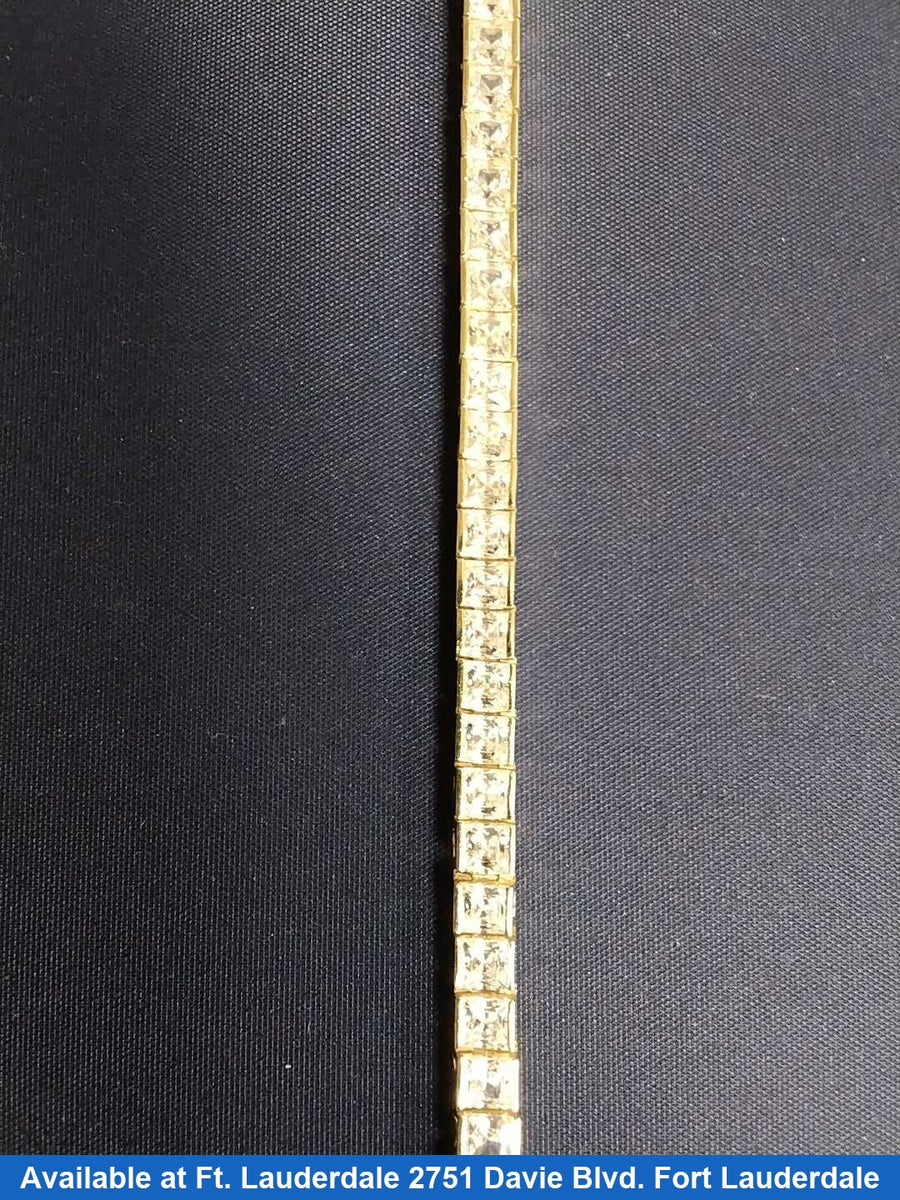 Tennis Bracelet - Yellow Gold 14k (.585) 10.5 grams 7 inch