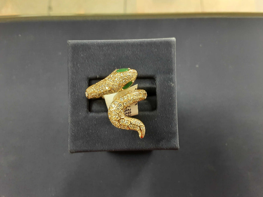 Women's Ring - Yellow Gold 14k (.585) 4.8 grams Size 20