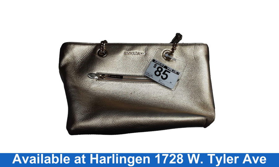 Michael Kors Nb-2111 Gold Purse / Handbag