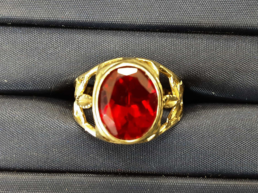 Men's Ring - Yellow Gold 14k (.585) 5.3 grams Size 9.5