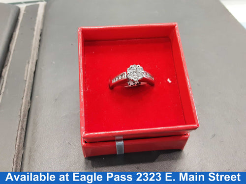 Ring - Wedding Set - White Gold 10k (.417) 4.5 grams Size 7.5