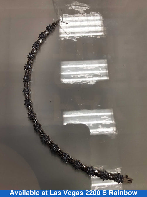 Tennis Bracelet - White Gold 14k (.585) 11.8 grams 8 inch