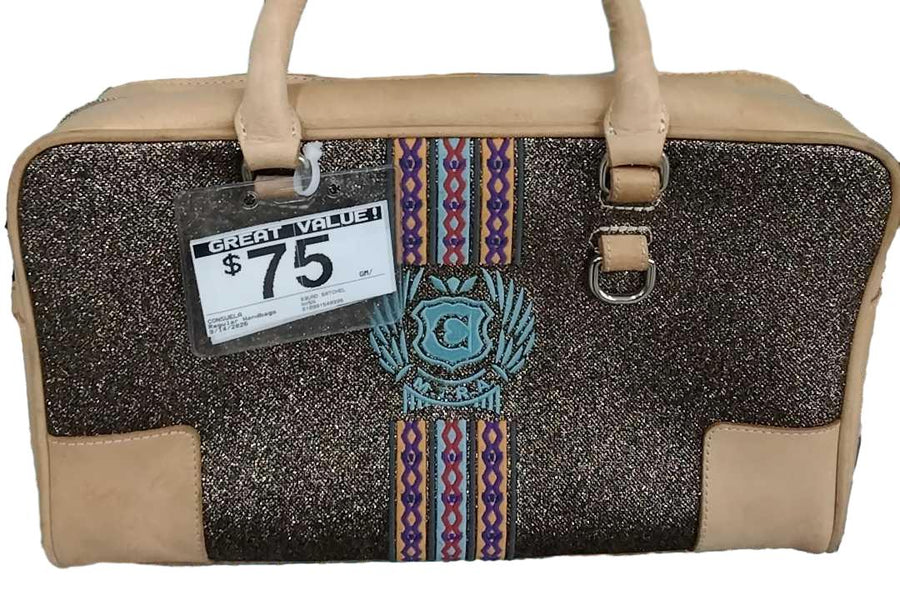 Consuela Squad Satchel Beige / Tan Purse / Handbag