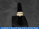 Ring - Engagement Set - Yellow Gold 14k (.585) 5.3 grams Size 5.5