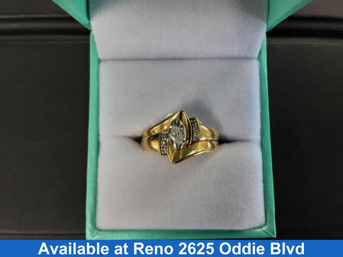 Women's Ring - Yellow Gold 14k (.585) 5.2 grams Size 6.5
