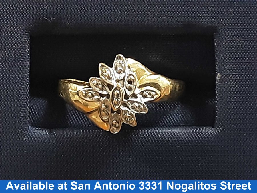 Women's Ring - Yellow Gold 10k (.417) 2.4 grams Size 7