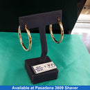 Hoop Earrings - Yellow Gold 14k (.585) 2.5 grams