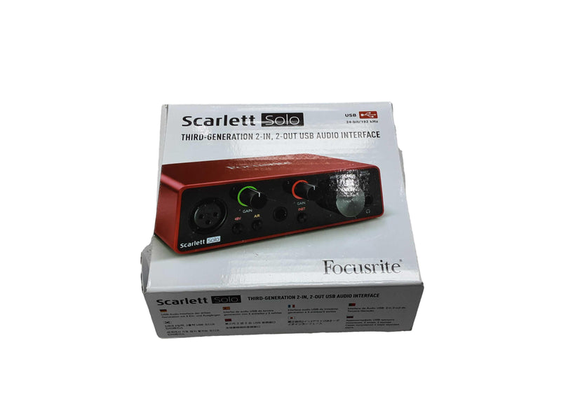 Focusrite Scarllet Solo 3rd Gen Red Classic Audio Interface