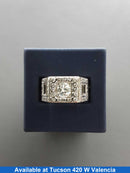 Men's Ring - White Gold 14k (.585) 16 grams Size 9