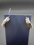 Bangle Earring Yellow Gold 10k (.417) 4.9 grams