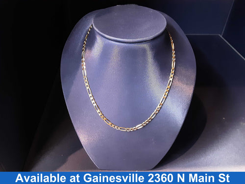 Figaro Chain - Yellow Gold 14k (.585) 9.1 grams 18 inch