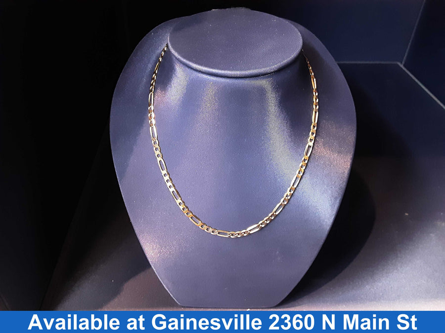 Figaro Chain - Yellow Gold 14k (.585) 9.1 grams 18 inch