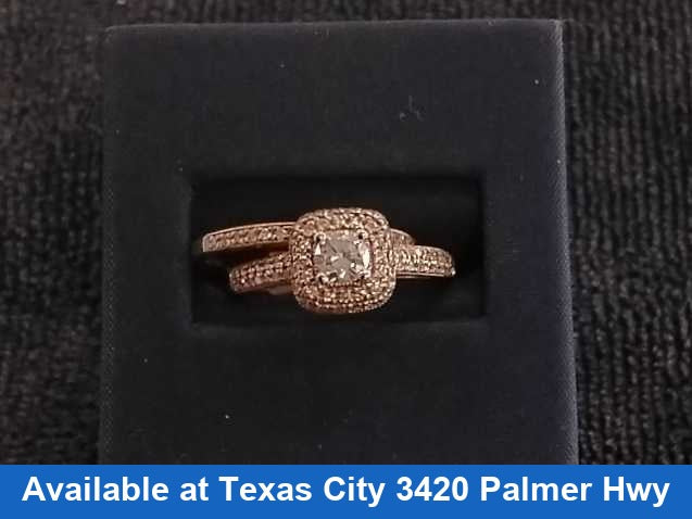 Ring - Engagement Set - Rose Gold 10k (.417) 4.2 grams Size 7